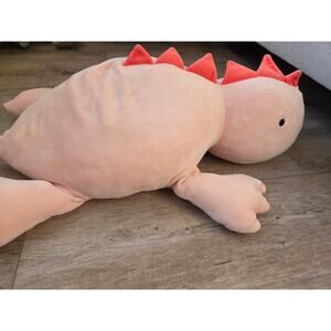 Pillowfort Weighted Pink Dinosaur Plush Throw Pillow 24" Soft Stuffy Target